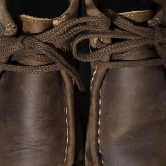 Clarks Wallabee Padmora Padmore Brown Leather Bees wax Oxford Loafer Women 7.5 - Picture 5 of 10